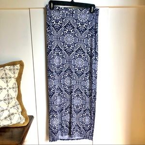 Banana Republic Long Maxi Patterned Skirt XS